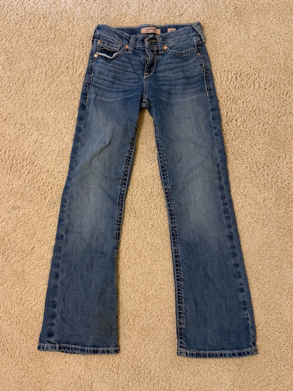 Ariat Girls Medium Blue Bootcut Jeans Size 12 Youth